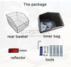 Large Rear Bicycle Basket with Folding Design and Inner Liner Bag BJB-500 Eastek