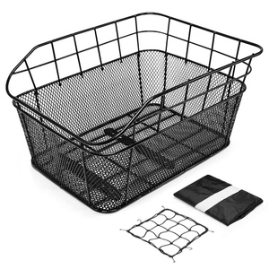 Waterproof Rear Bicycle Basket with Cargo Net and Rain Cover BJB-401 Eastek
