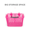 Kids Metal Mesh Bicycle Basket with Adjustable Straps-BJG-029-Eastek