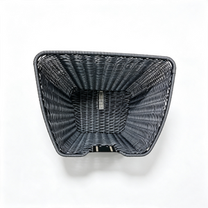 Trapezoidal Black Plastic Woven Bicycle Storage Basket-BJD-530-Eastek