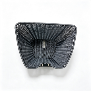 Trapezoidal Black Plastic Woven Bicycle Storage Basket-BJD-530-Eastek