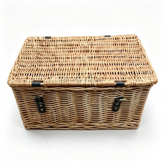Rectangular Handwoven Willow Bicycle Basket-BJE-301-Eastek