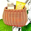 Handmade Wicker Kids Bicycle Basket with Leather Straps BJG-003 Eastek