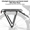 Aluminum Bicycle Rear Rack Cargo Carrier for Cycling BLA-008 Eastek