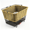 Rectangular Grey Brown Woven Metal Frame Bicycle Carry Basket-BJD-535-536-Eastek