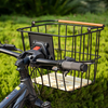 Foldable Bike Front Basket with Wooden Base and Quick Release BJB-002 Eastek