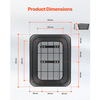 Waterproof Non Folding Rear Bicycle Basket with Cargo Net Cover BJB-400 Eastek