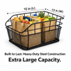 Waterproof Rear Bicycle Basket with Cargo Net and Rain Cover BJB-401 Eastek