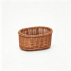 Oval Reddish-Brown Wicker Front Cycling Storage Basket-BJE-107S-Eastek