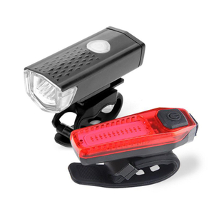 USB Rechargeable Bicycle Light Set Headlight & Taillight Set-BKM-084-Eastek