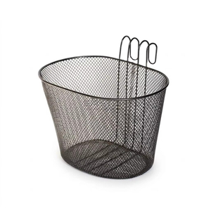 Portable Durable Steel Black Bicycle Front Basket-BJA-202-Eastek
