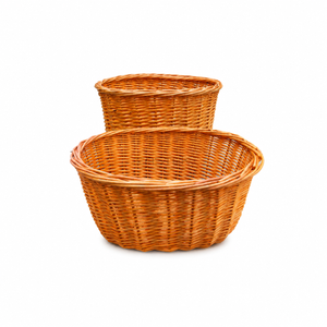 Natural Wicker Bicycle Basket with Lightweight Oval Design-BJE-211-Eastek
