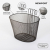 Portable Durable Steel Black Bicycle Front Basket-BJA-202-Eastek
