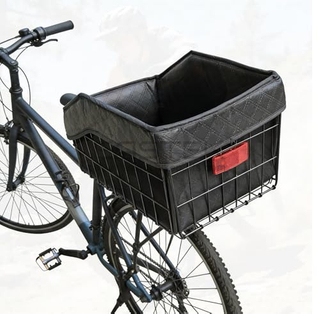Large Rear Bicycle Basket with Folding Design and Inner Liner Bag BJB-500 Eastek