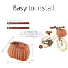 Handmade Wicker Kids Bicycle Basket with Leather Straps BJG-003 Eastek