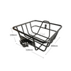 Aluminum Alloy Front Bicycle Basket with Fixed Mount Design BJB-004 Eastek