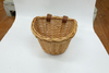 Oval Wicker Bicycle Basket with Leather Straps-BJE-202-Eastek