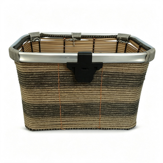 Wood Slat Woven Bicycle Basket Aluminum Rim-BJJ-001-Eastek