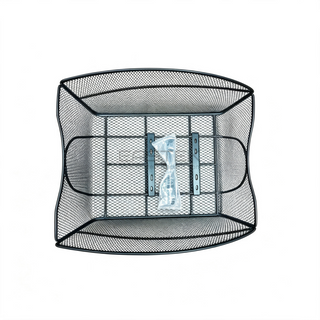 Black Metal Rear Basket with Mounting Hardware for bicycle-BJB-470-Eastek