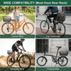Waterproof Rear Bicycle Basket with Cargo Net and Rain Cover BJB-401 Eastek