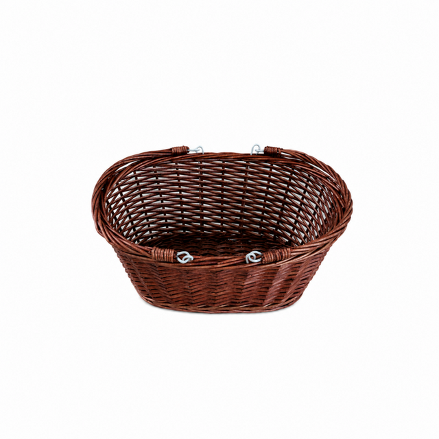 Oval & Compact Woven Bicycle Front Wicker Basket-BJE-208A/B/C-Eastek