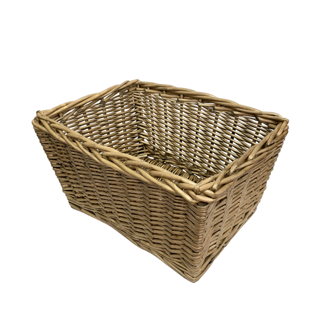 Grey Rectangular Handwoven Storage Wicker Basket-BJE-201-Eastek